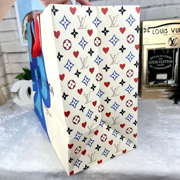 USING FOR CRAFTS NOW Louis Vuitton Xtra Large RARE Shopping Bag with gift note - Picture 7 of 15